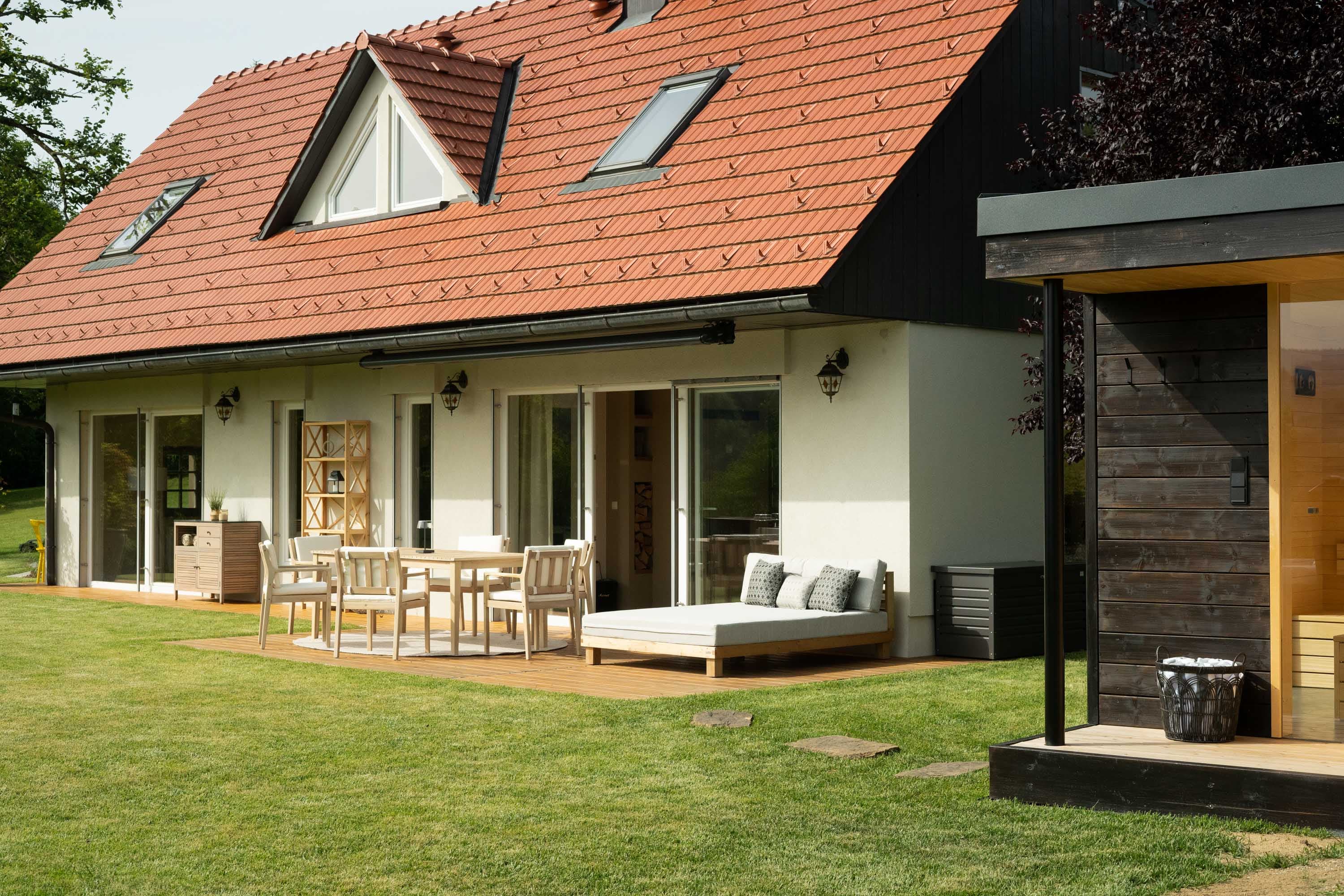 Ferienhaus Grušena — Terrasse