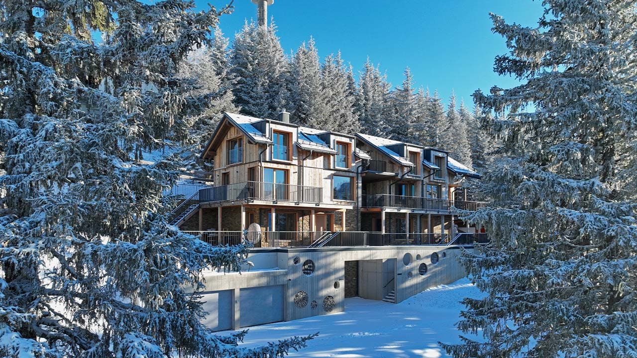 Chalet Abies im Winter — Ski-in/Ski-out